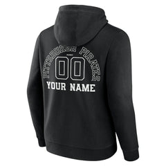 MLB Pittsburgh Pirates Monochrome Personalized Name & Number Pullover Hoodie