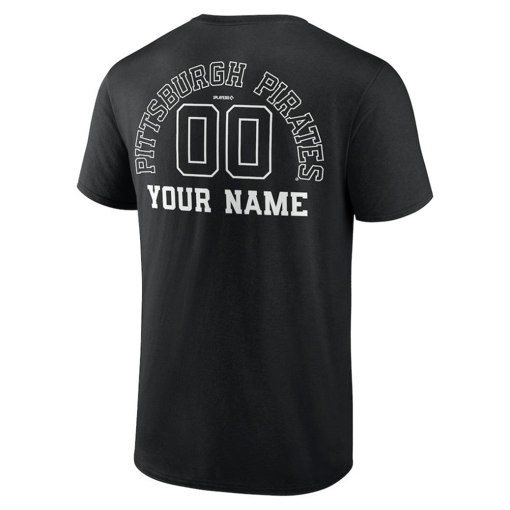 MLB Pittsburgh Pirates Monochrome Personalized Name & Number T-Shirt
