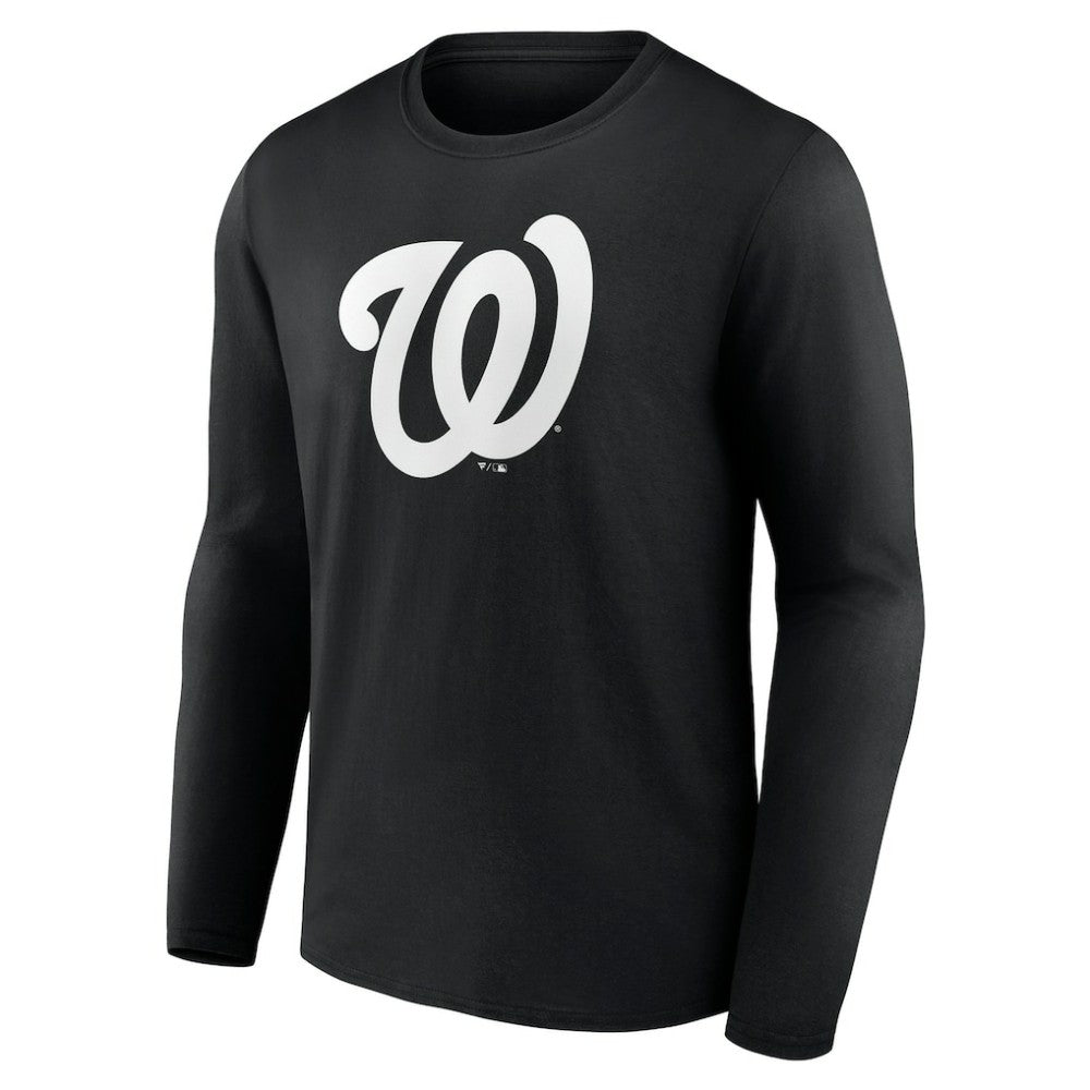 MLB Washington Nationals Monochrome Personalized Name & Number Long Sleeve T-Shirt