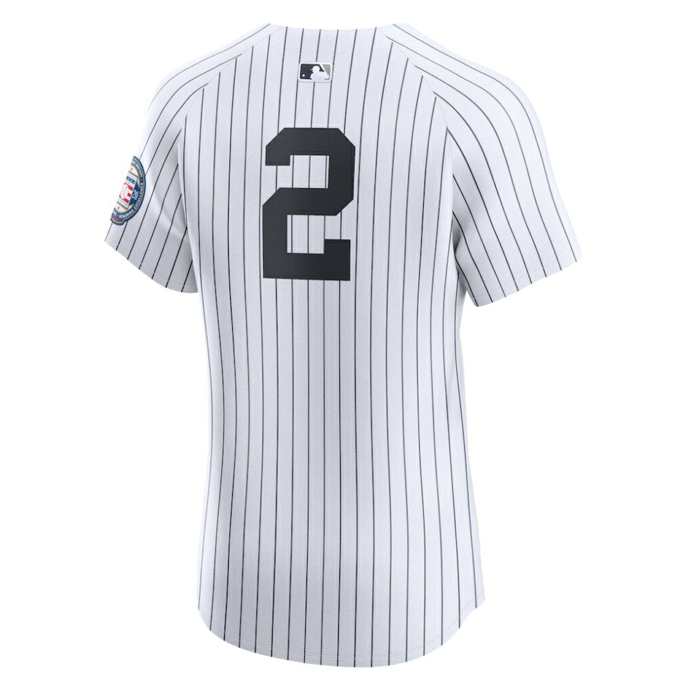MLB Derek Jeter New York Yankees Nike Home 2020 Hall of Fame Induction Patch Elite Player Jersey