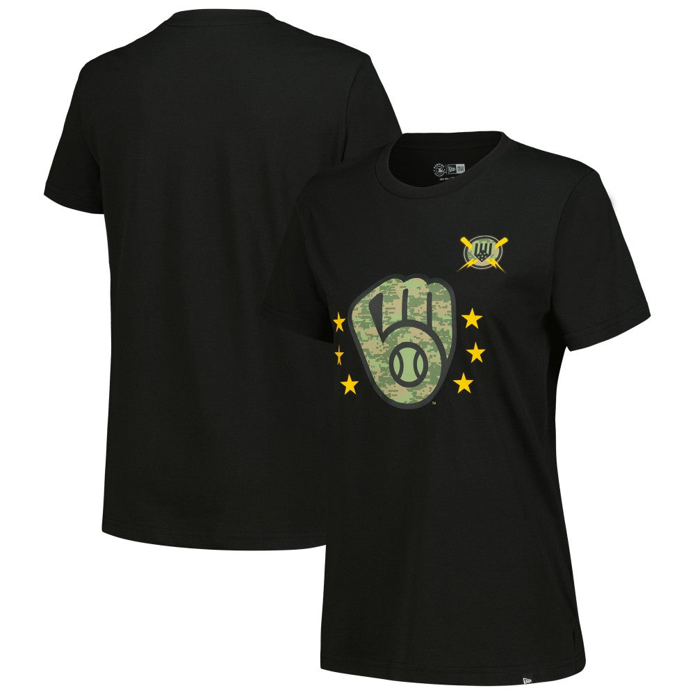 MLB Milwaukee Brewers New Era Women's Armed Forces Day T-Shirt