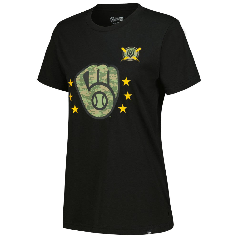 MLB Milwaukee Brewers New Era Women's Armed Forces Day T-Shirt