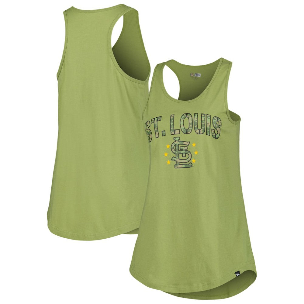 MLB St. Louis Cardinals New Era Women's Armed Forces Day Tank Top