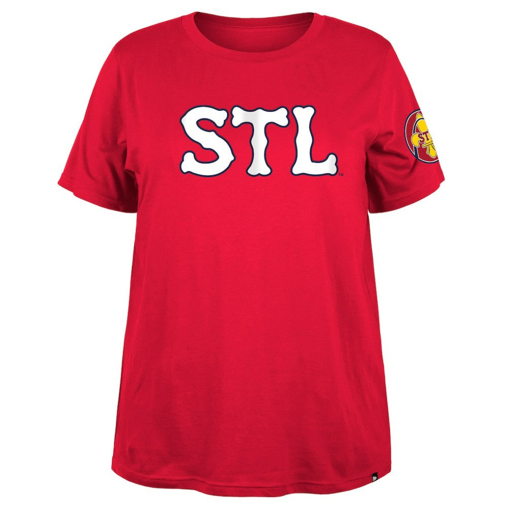 MLB St. Louis Cardinals New Era Women's 2024 City Connect Plus Size T-Shirt
