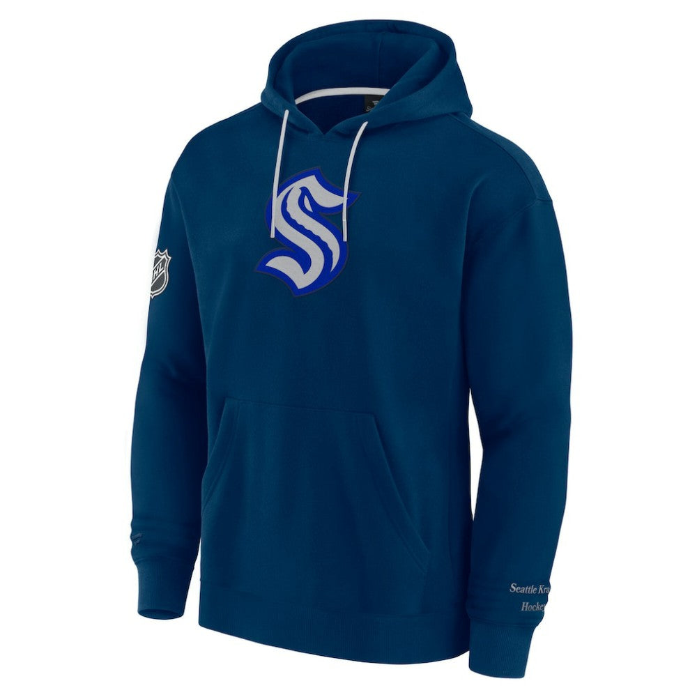 NHL Deep Sea Blue Seattle Kraken Fanatics Elements Pace Pullover Hoodie
