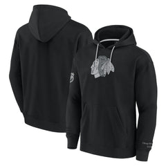 NHL Black Chicago Blackhawks Fanatics Elements Pace Pullover Hoodie