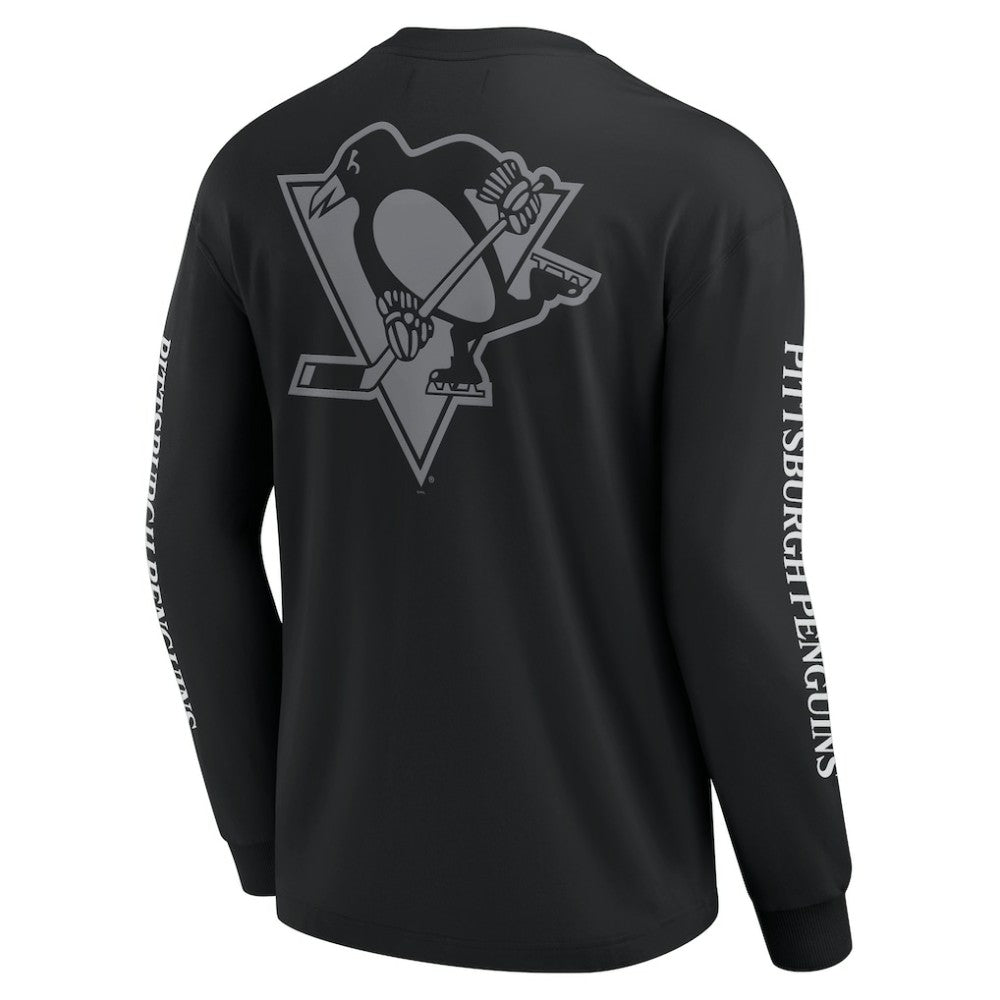 NHL Black Pittsburgh Penguins Fanatics Elements Strive Long Sleeve T-Shirt