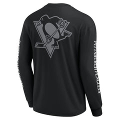 NHL Black Pittsburgh Penguins Fanatics Elements Strive Long Sleeve T-Shirt
