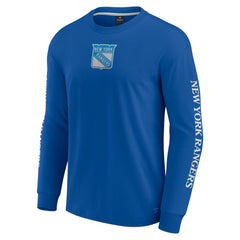 NHL Blue New York Rangers Fanatics Elements Strive Long Sleeve T-Shirt