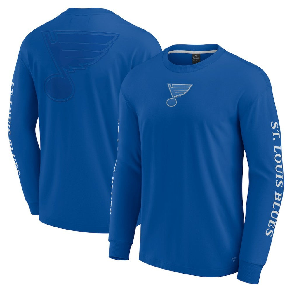 NHL Blue St. Louis Blues Fanatics Elements Strive Long Sleeve T-Shirt