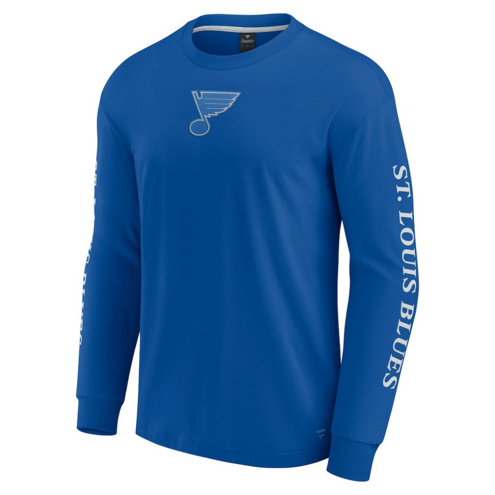 NHL Blue St. Louis Blues Fanatics Elements Strive Long Sleeve T-Shirt
