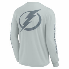 NHL Gray Tampa Bay Lightning Fanatics Elements Strive Long Sleeve T-Shirt