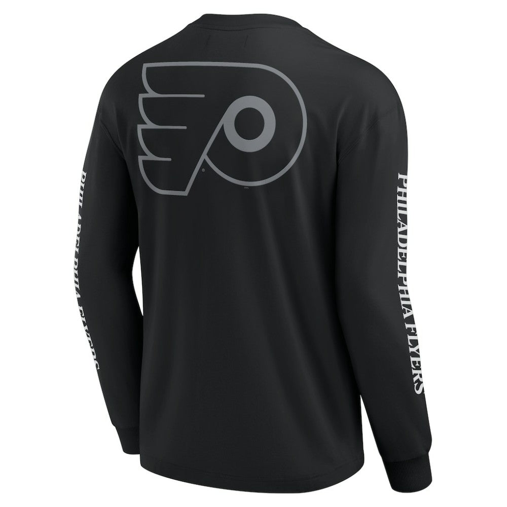 NHL Black Philadelphia Flyers Fanatics Elements Strive Long Sleeve T-Shirt