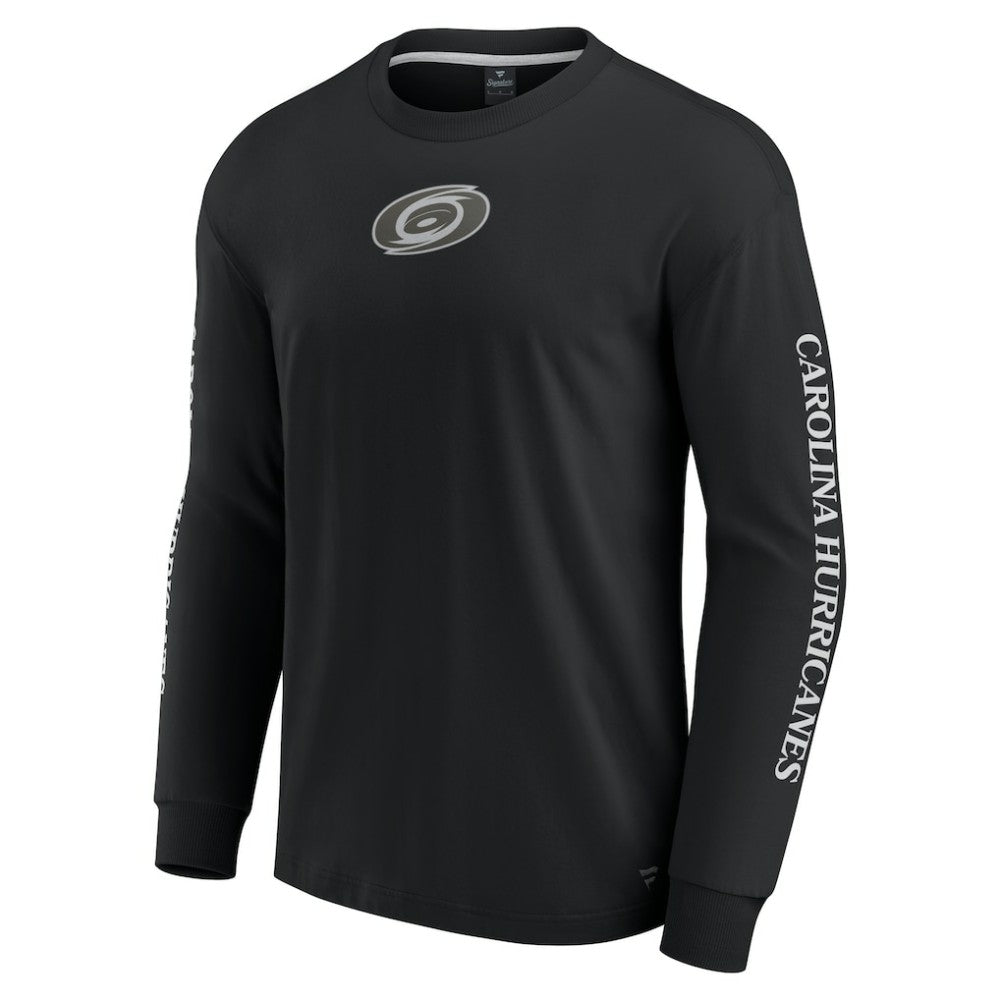 NHL Black Carolina Hurricanes Fanatics Elements Strive Long Sleeve T-Shirt
