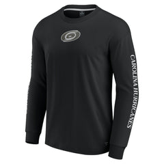 NHL Black Carolina Hurricanes Fanatics Elements Strive Long Sleeve T-Shirt