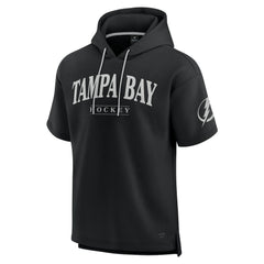 NHL Black Tampa Bay Lightning Fanatics Elements Ready Short Sleeve Pullover Hoodie