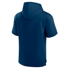 NHL Deep Sea Blue Seattle Kraken Fanatics Elements Ready Short Sleeve Pullover Hoodie