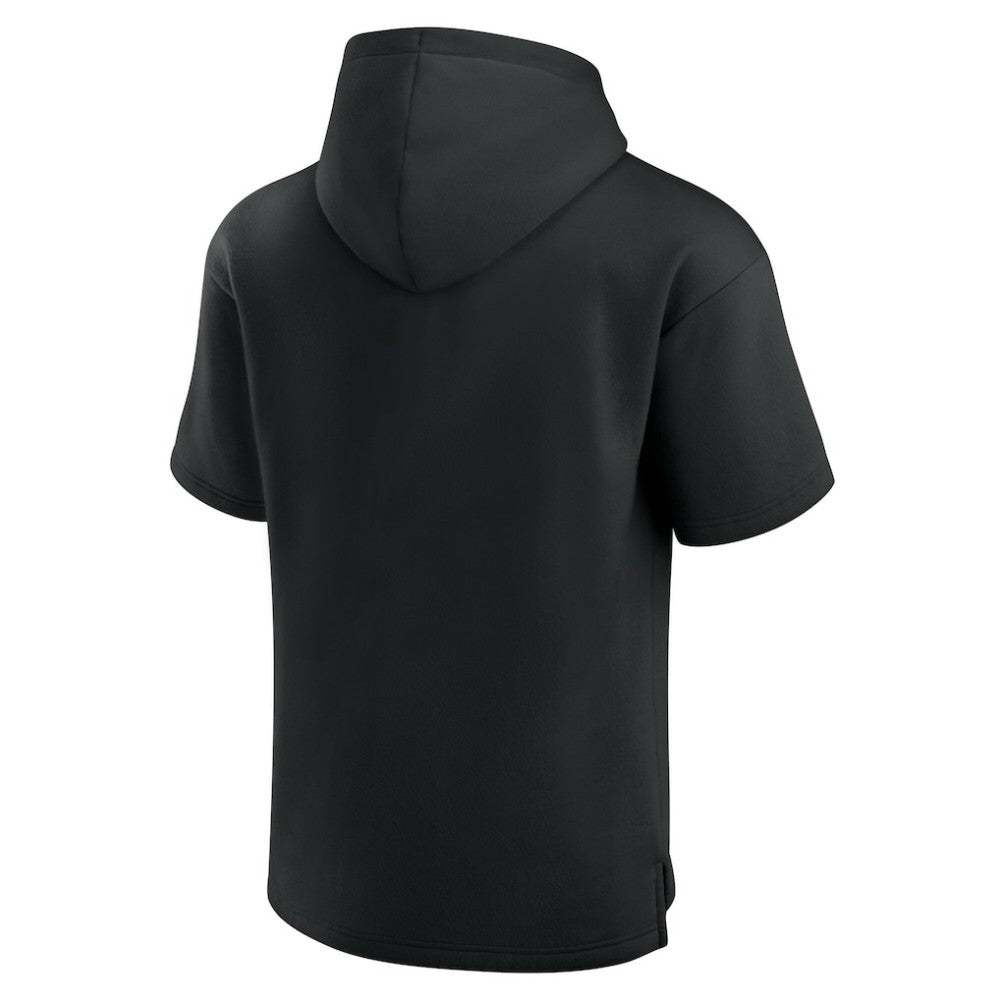 NHL Black Pittsburgh Penguins Fanatics Elements Ready Short Sleeve Pullover Hoodie