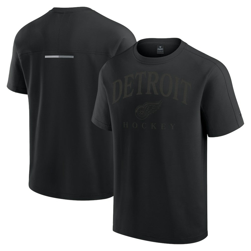 NHL Black Detroit Red Wings Fanatics Elements Flex Tri-Blend T-Shirt