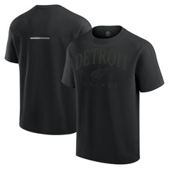 NHL Black Detroit Red Wings Fanatics Elements Flex Tri-Blend T-Shirt