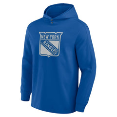 NHL Blue New York Rangers Fanatics Elements Blaze Tri-Blend Long Sleeve Hoodie T-Shirt