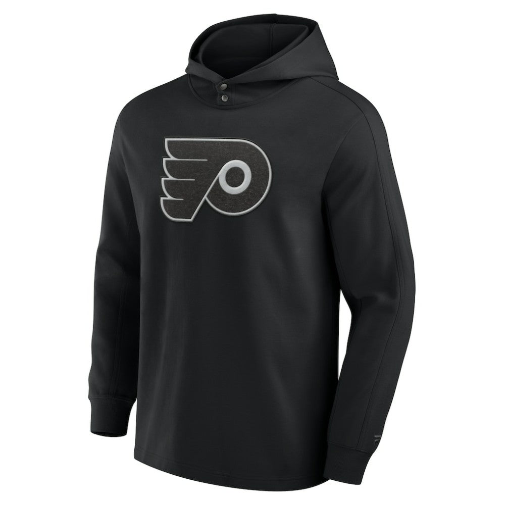 NHL Black Philadelphia Flyers Fanatics Elements Blaze Tri-Blend Long Sleeve Hoodie T-Shirt