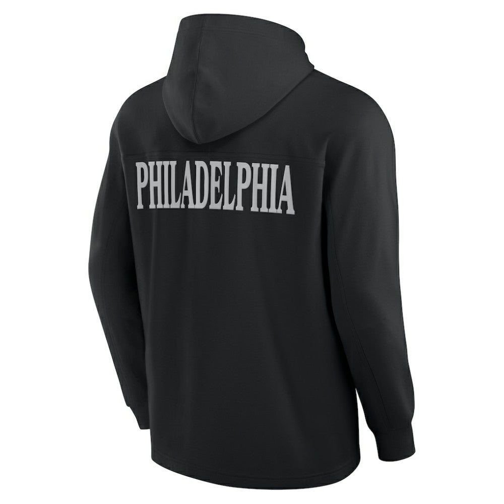 NHL Black Philadelphia Flyers Fanatics Elements Blaze Tri-Blend Long Sleeve Hoodie T-Shirt
