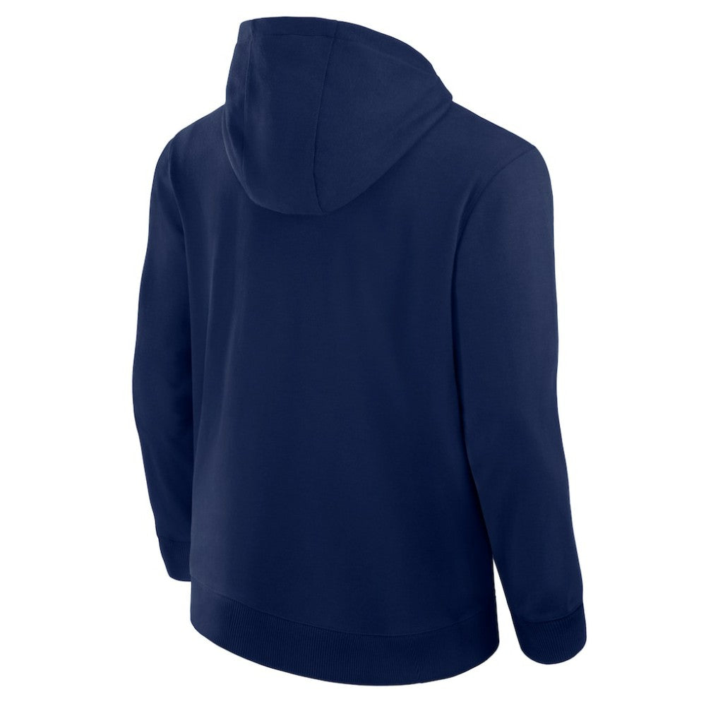NHL Navy Seattle Kraken Fanatics Elements Tonal Primary Tri-Blend Full-Zip Hoodie