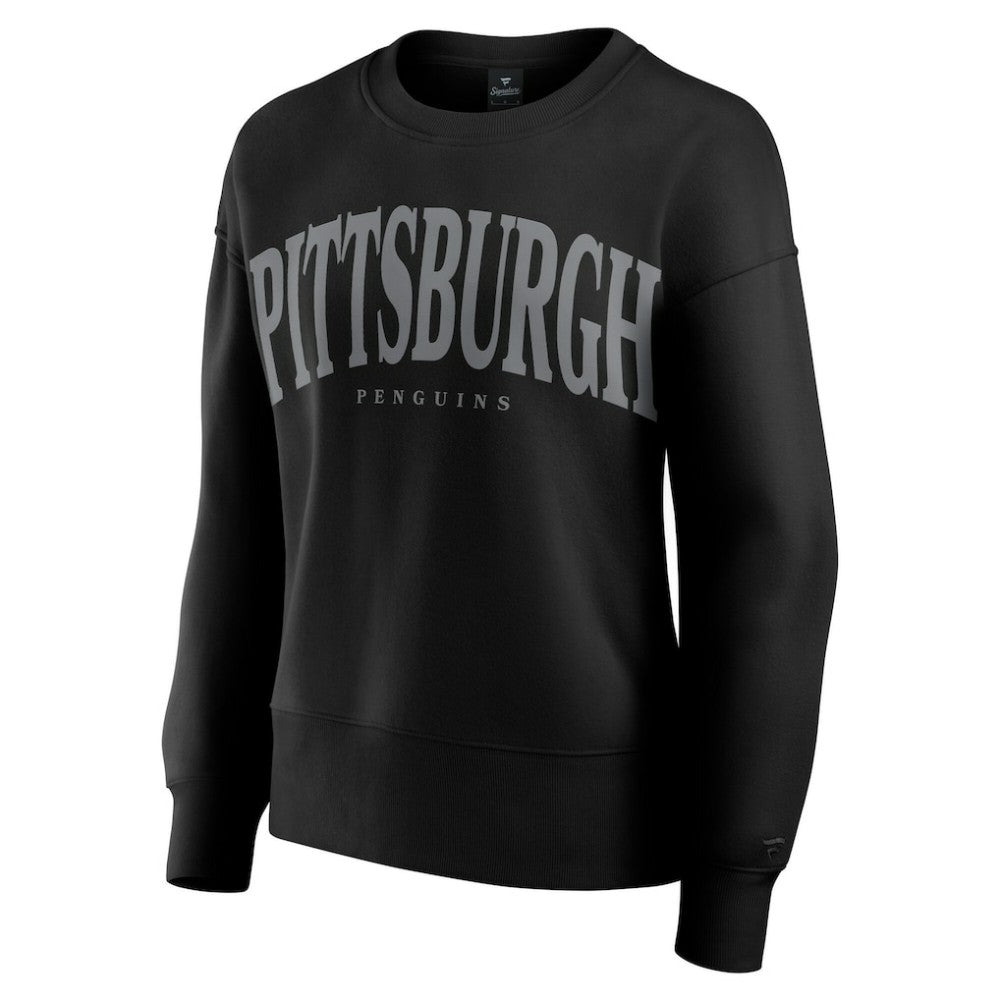 NHL Black Pittsburgh Penguins Fanatics Women's Elements Flow Pullover Sweatshirt