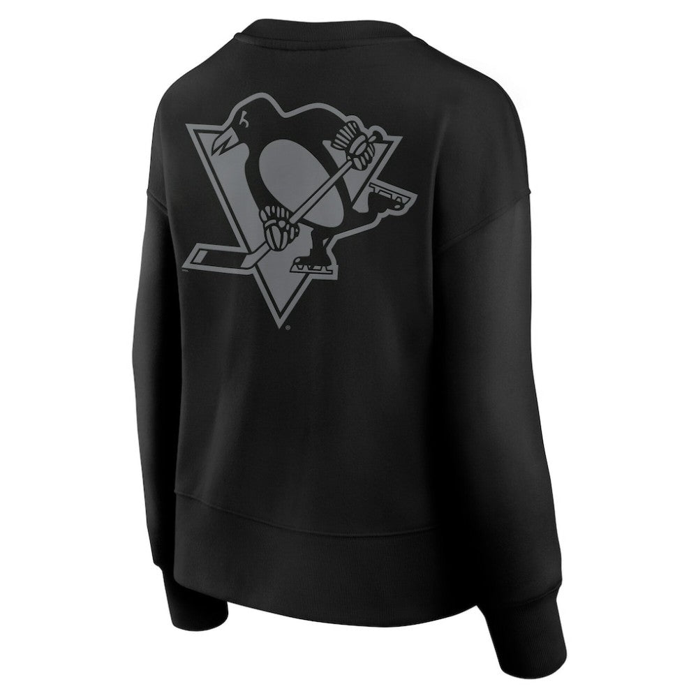 NHL Black Pittsburgh Penguins Fanatics Women's Elements Flow Pullover Sweatshirt