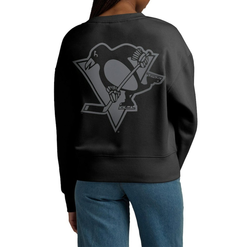 NHL Black Pittsburgh Penguins Fanatics Women's Elements Flow Pullover Sweatshirt