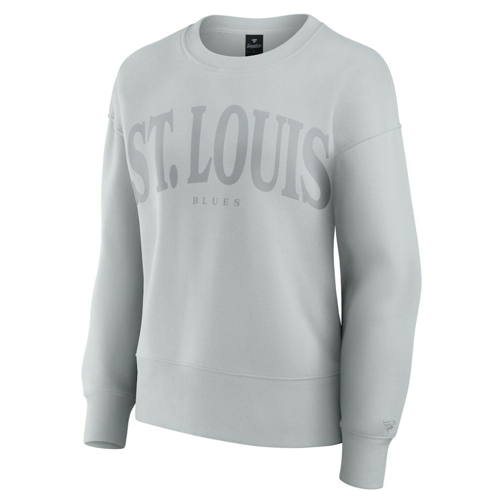 NHL Gray St. Louis Blues Fanatics Women's Elements Flow Pullover Sweatshirt