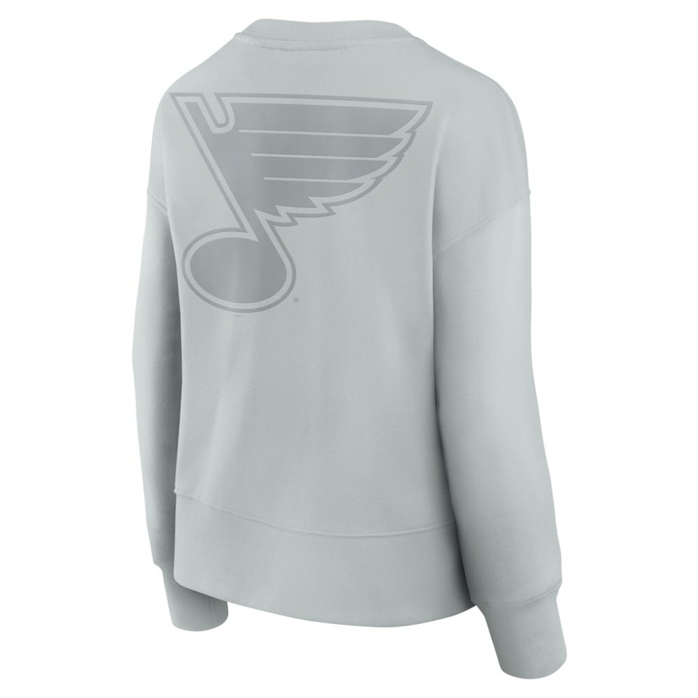 NHL Gray St. Louis Blues Fanatics Women's Elements Flow Pullover Sweatshirt