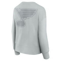 NHL Gray St. Louis Blues Fanatics Women's Elements Flow Pullover Sweatshirt