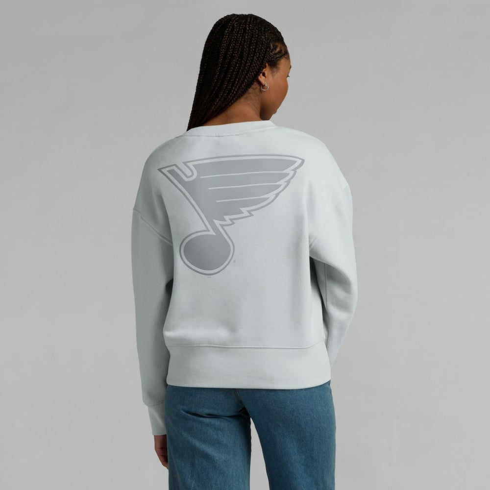 NHL Gray St. Louis Blues Fanatics Women's Elements Flow Pullover Sweatshirt