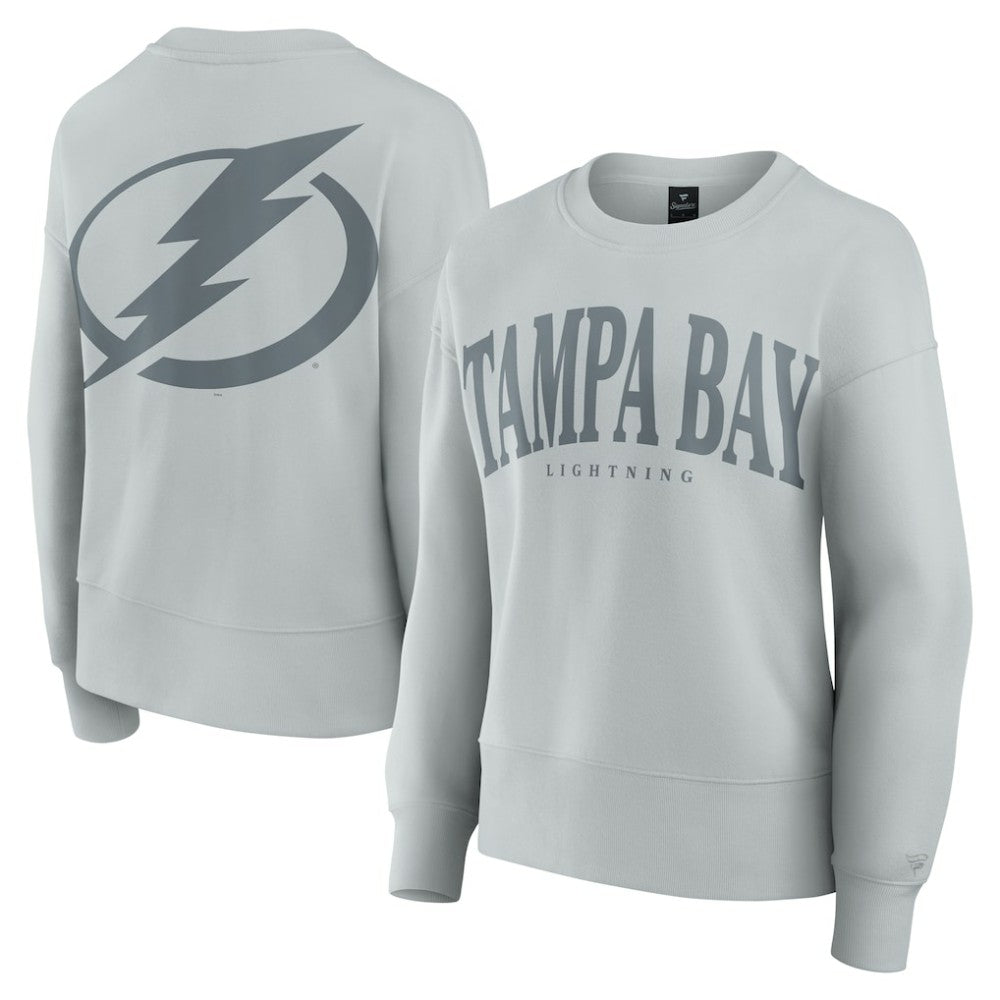 NHL Gray Tampa Bay Lightning Fanatics Women's Elements Flow Pullover Sweatshirt