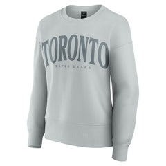 NHL Gray Toronto Maple Leafs Fanatics Women's Elements Flow Pullover Sweatshirt