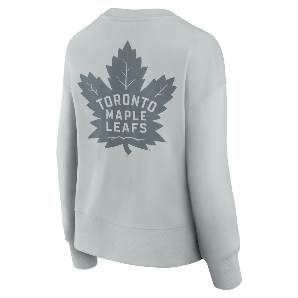 NHL Gray Toronto Maple Leafs Fanatics Women's Elements Flow Pullover Sweatshirt