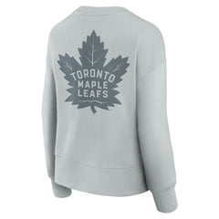 NHL Gray Toronto Maple Leafs Fanatics Women's Elements Flow Pullover Sweatshirt