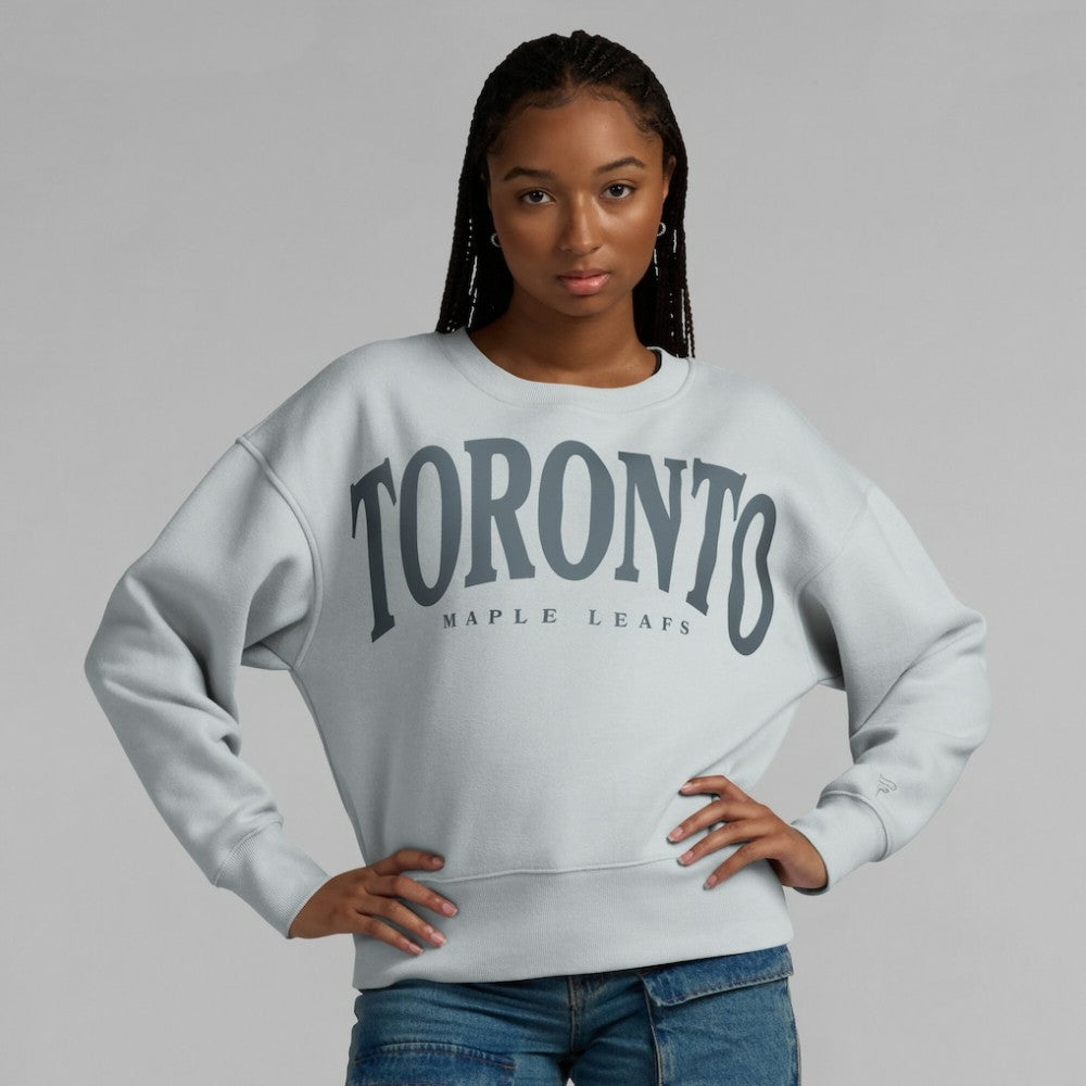 NHL Gray Toronto Maple Leafs Fanatics Women's Elements Flow Pullover Sweatshirt