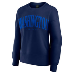 NHL Navy Washington Capitals Fanatics Women's Elements Flow Pullover Sweatshirt