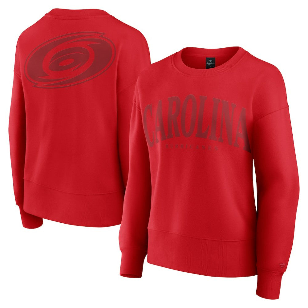 NHL Red Carolina Hurricanes Fanatics Women's Elements Flow Pullover Sweatshirt