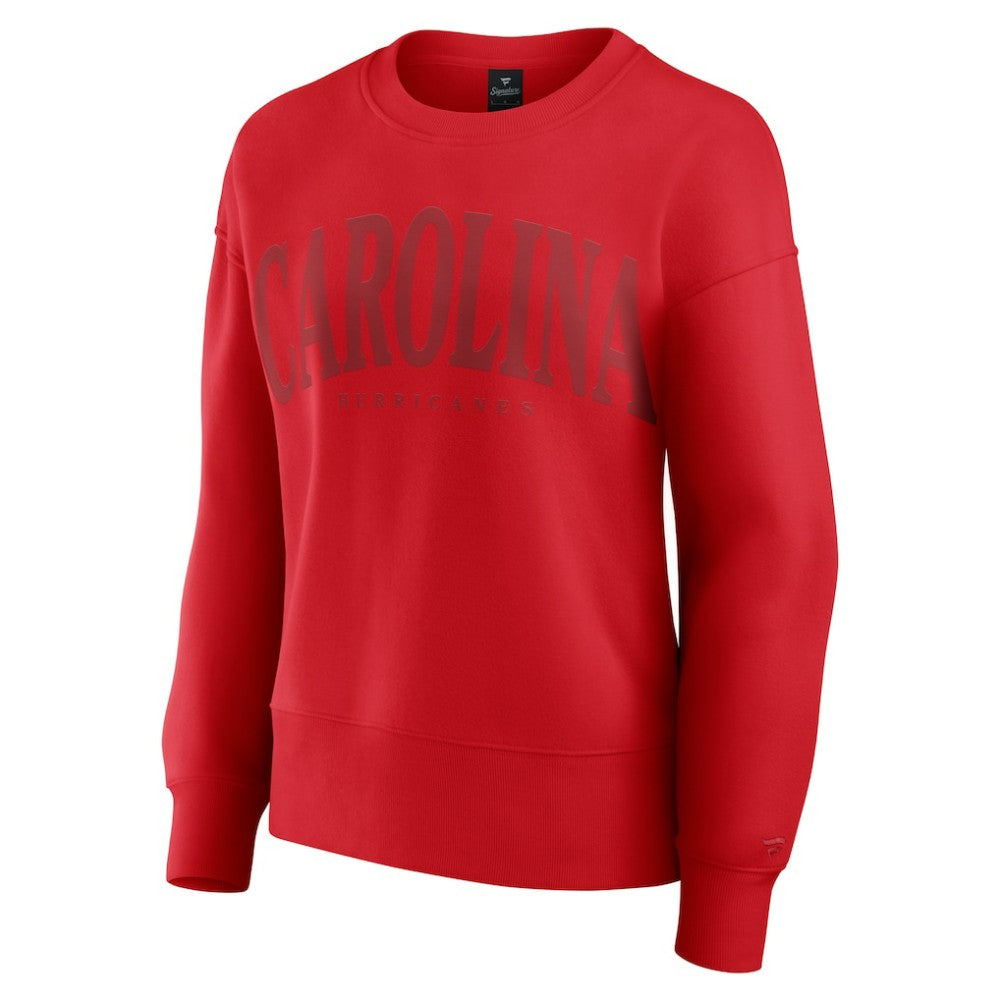 NHL Red Carolina Hurricanes Fanatics Women's Elements Flow Pullover Sweatshirt
