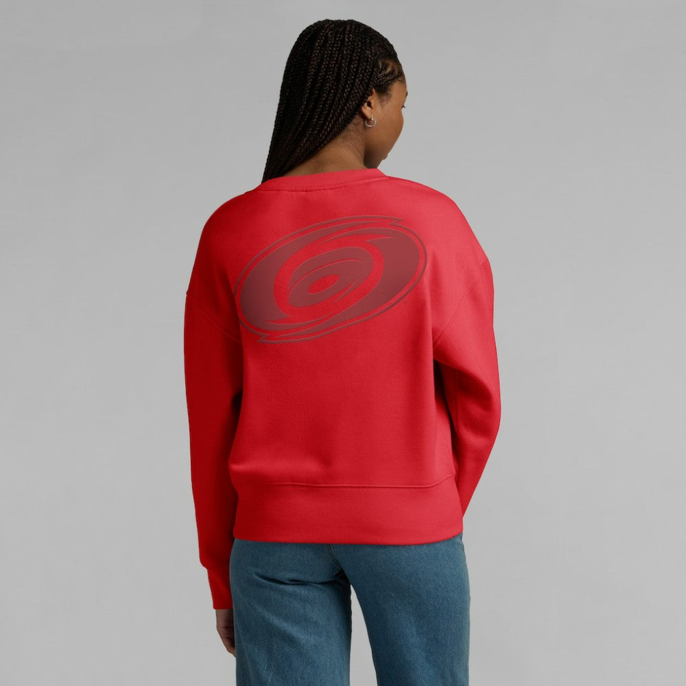 NHL Red Carolina Hurricanes Fanatics Women's Elements Flow Pullover Sweatshirt