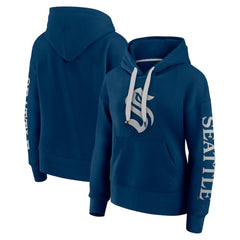 NHL Deep Sea Blue Seattle Kraken Fanatics Women's Elements Next Pullover Hoodie