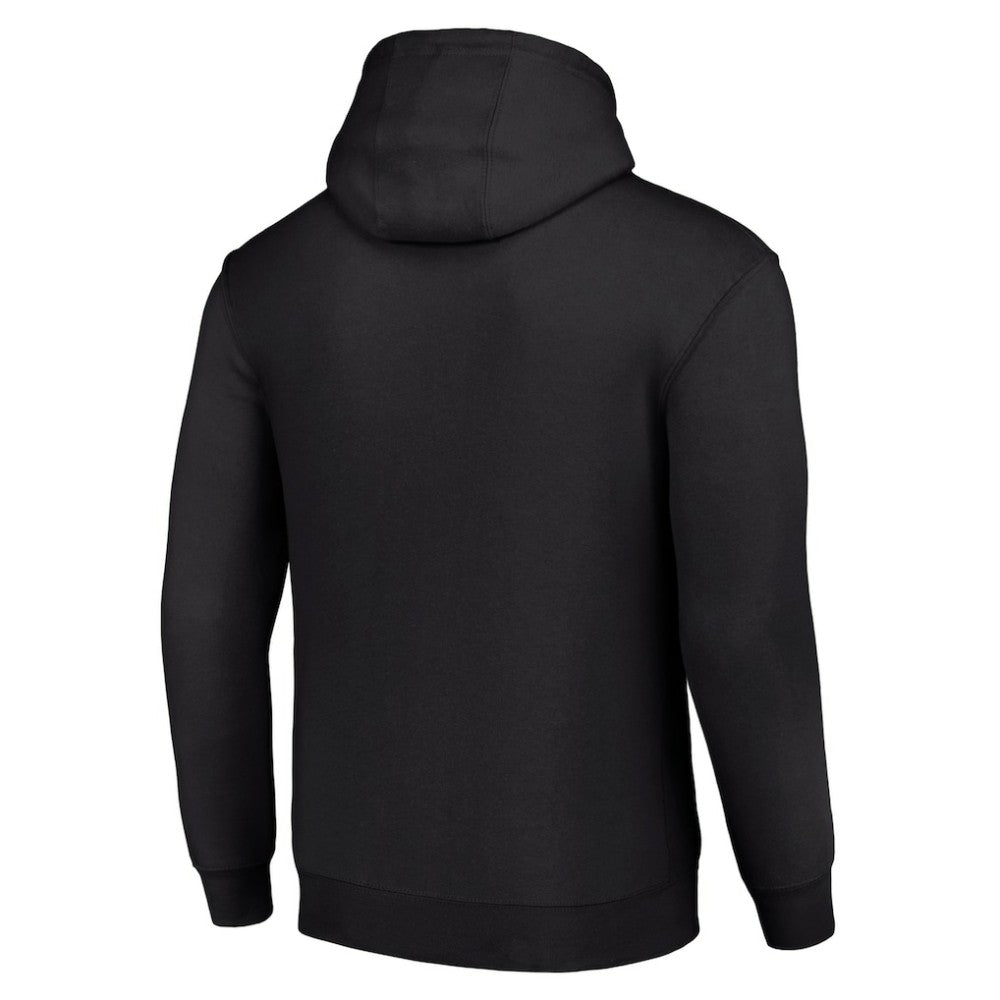 NHL Black Anaheim Ducks Starter Color Scratch Fleece Pullover Hoodie