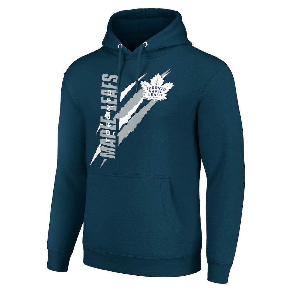 NHL Blue Toronto Maple Leafs Starter Color Scratch Fleece Pullover Hoodie