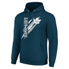 NHL Blue Toronto Maple Leafs Starter Color Scratch Fleece Pullover Hoodie