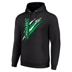 NHL Black Dallas Stars Starter Color Scratch Fleece Pullover Hoodie