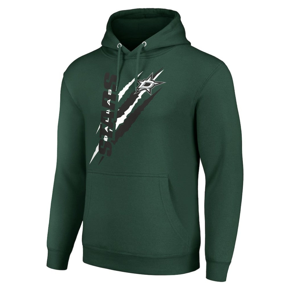 NHL Green Dallas Stars Starter Color Scratch Fleece Pullover Hoodie